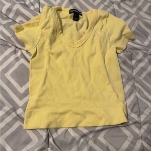 Charlotte Russe Light Yellow Top